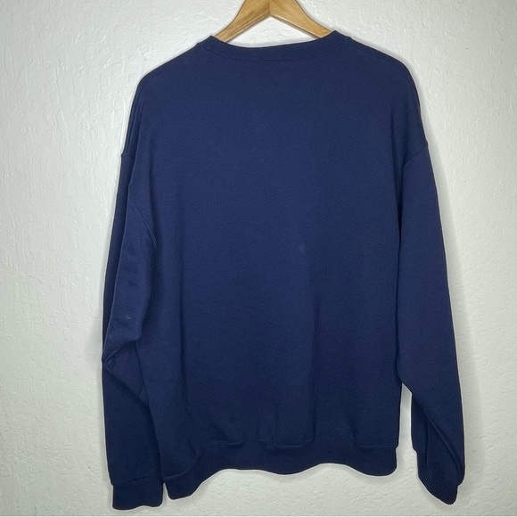 Star Wars Christmas Crew Neck Sweater  XL Darth Vader Luke Skywalker Navy Blue - Picture 4 of 7